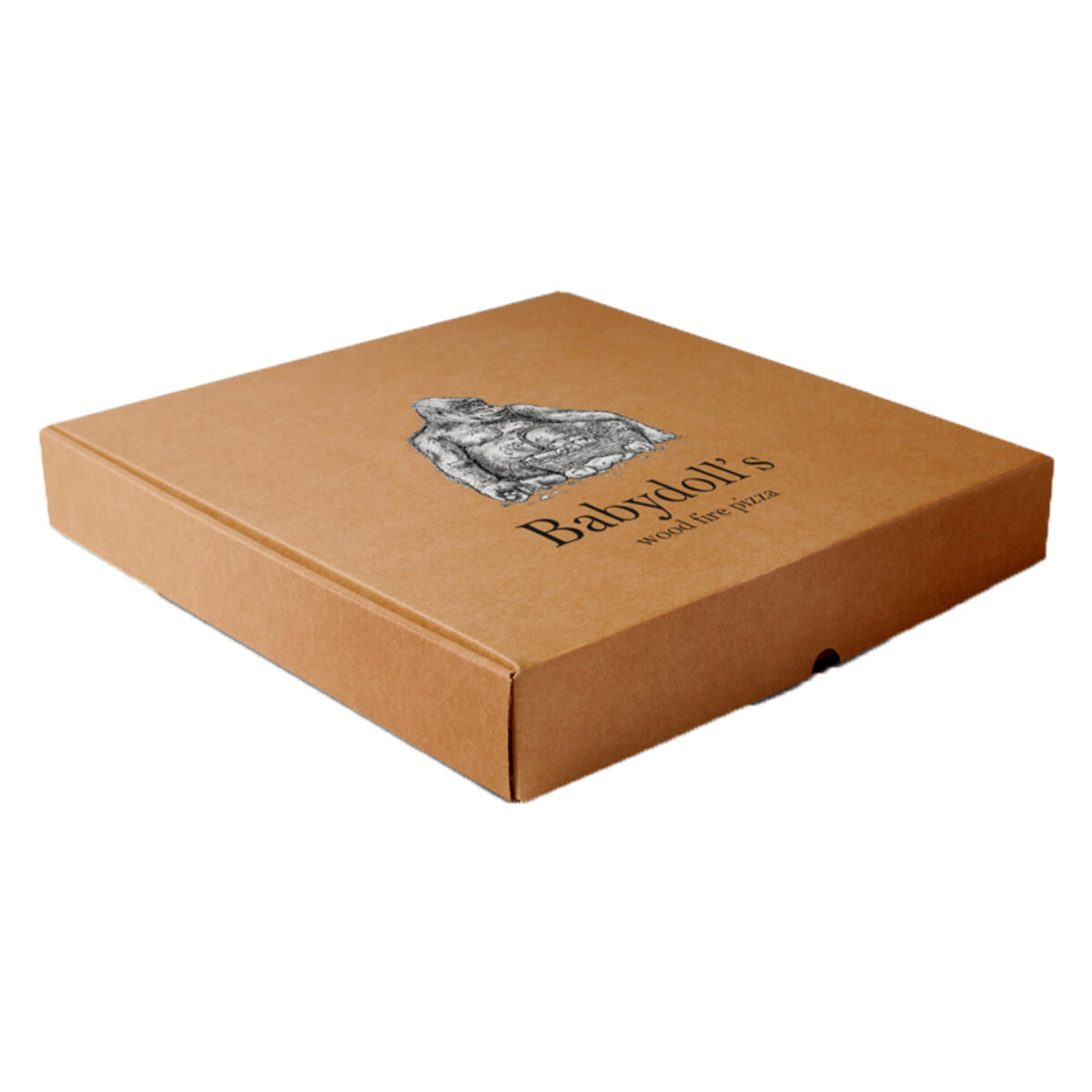 PlainCorrugated-Kraft-Pizza-Boxes - Bakery - Printed Pizza
